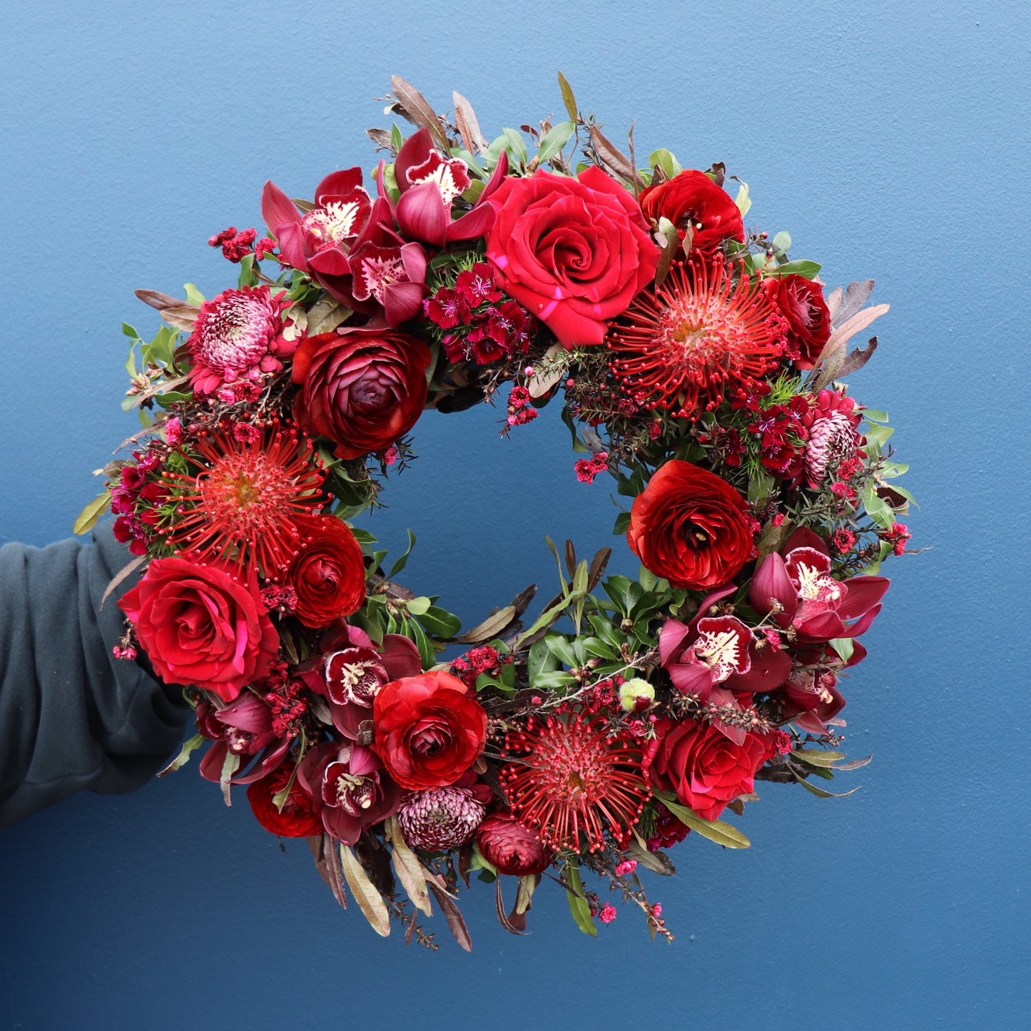 Wreath | Burgundy + Red