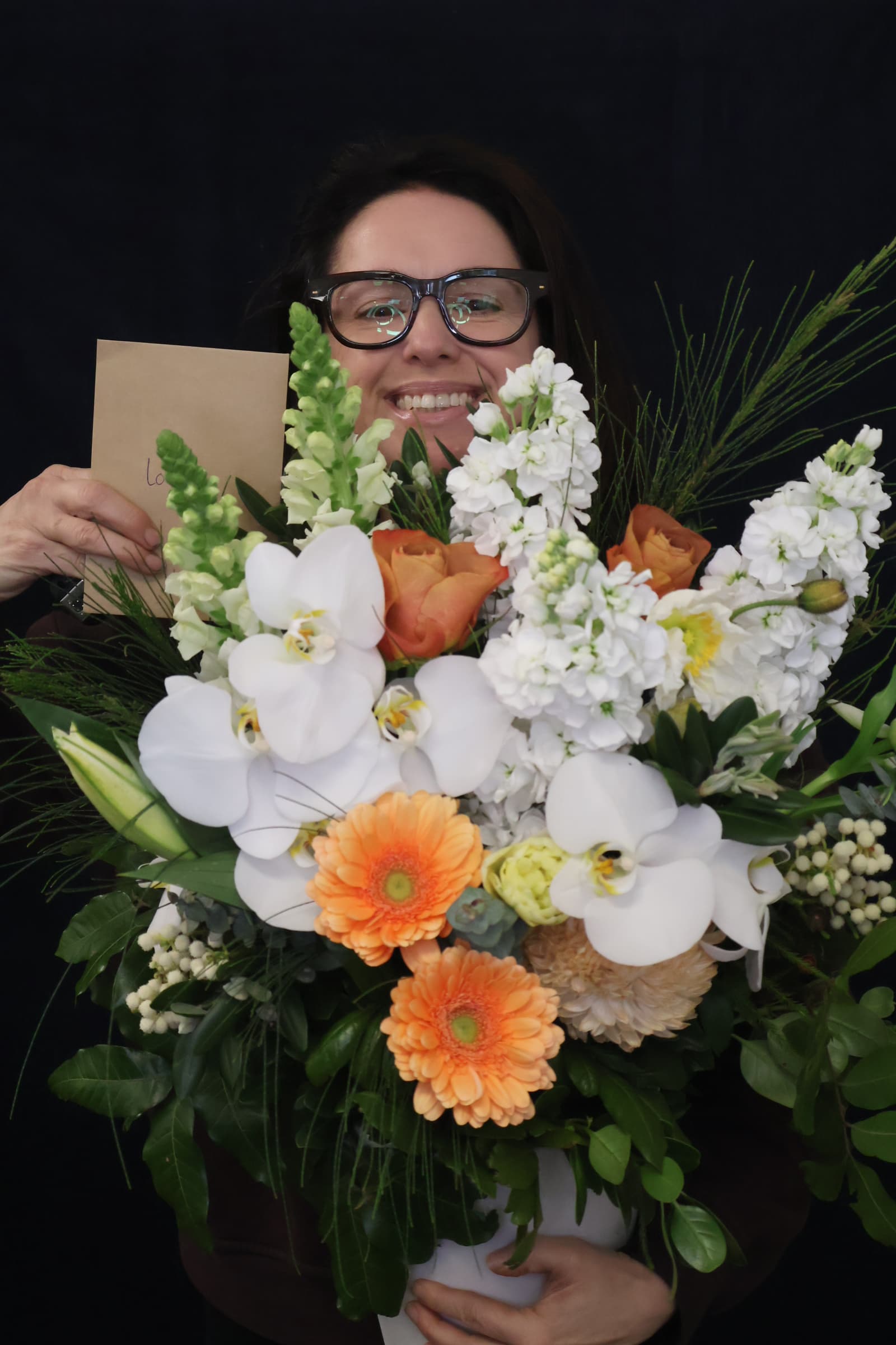 Real Arrangement | Green Garden order made by Amy's Flowers