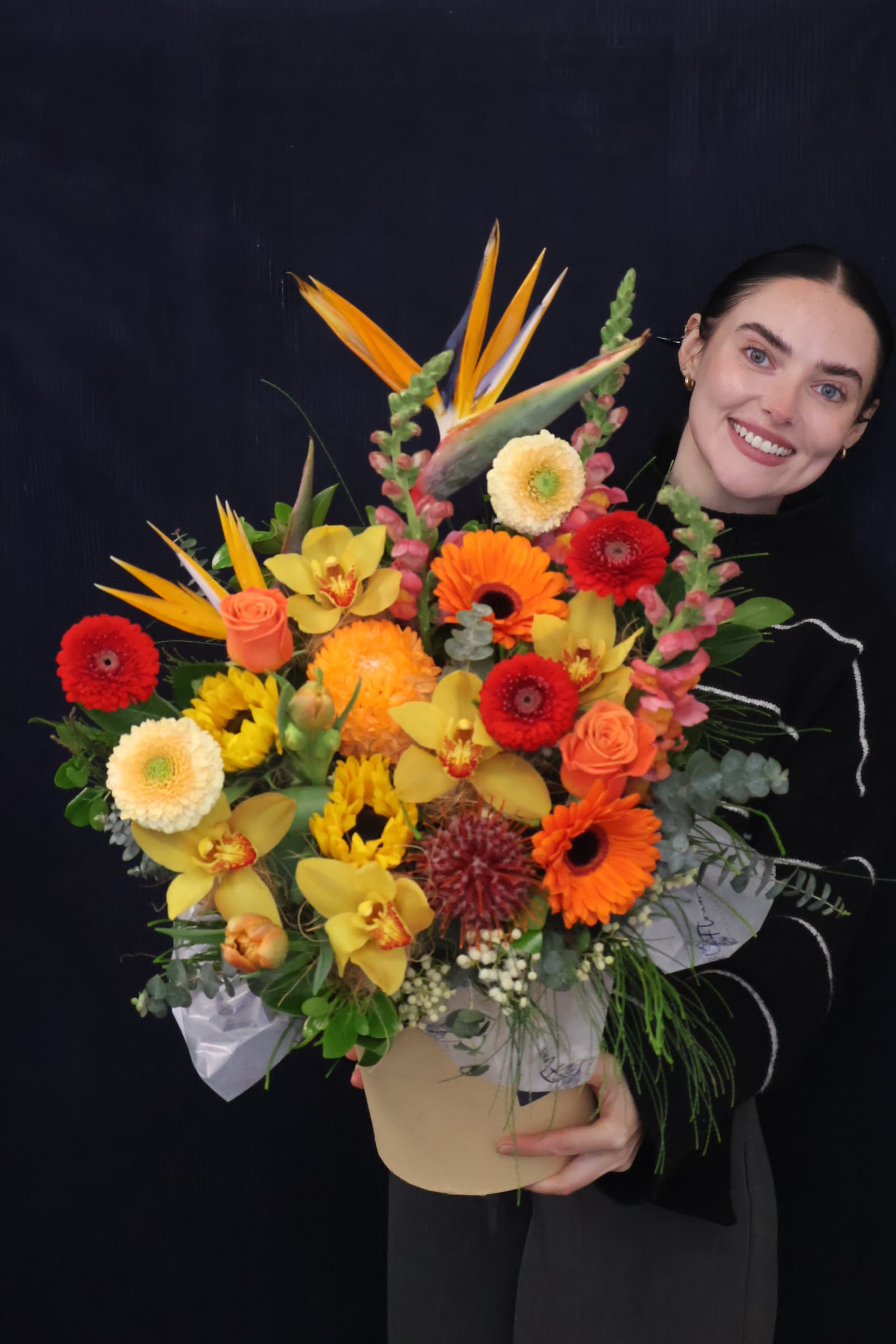 Real Hat Box | Sending Sunshine order made by Amy's Flowers