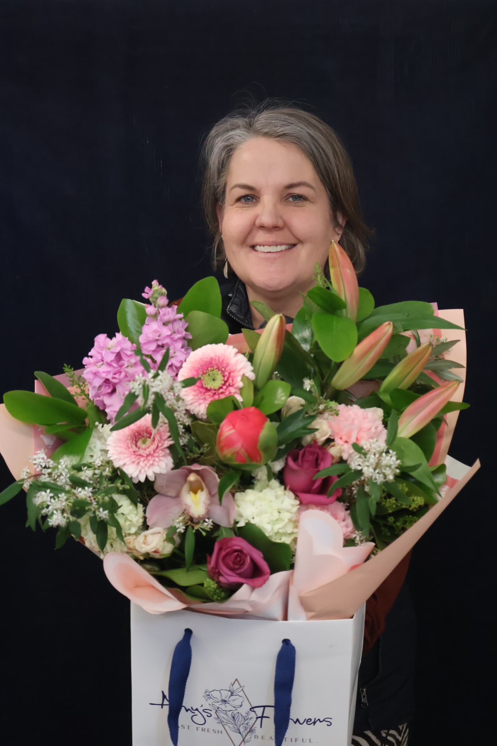 Real Bouquet | Blushcious order made by Amy's Flowers