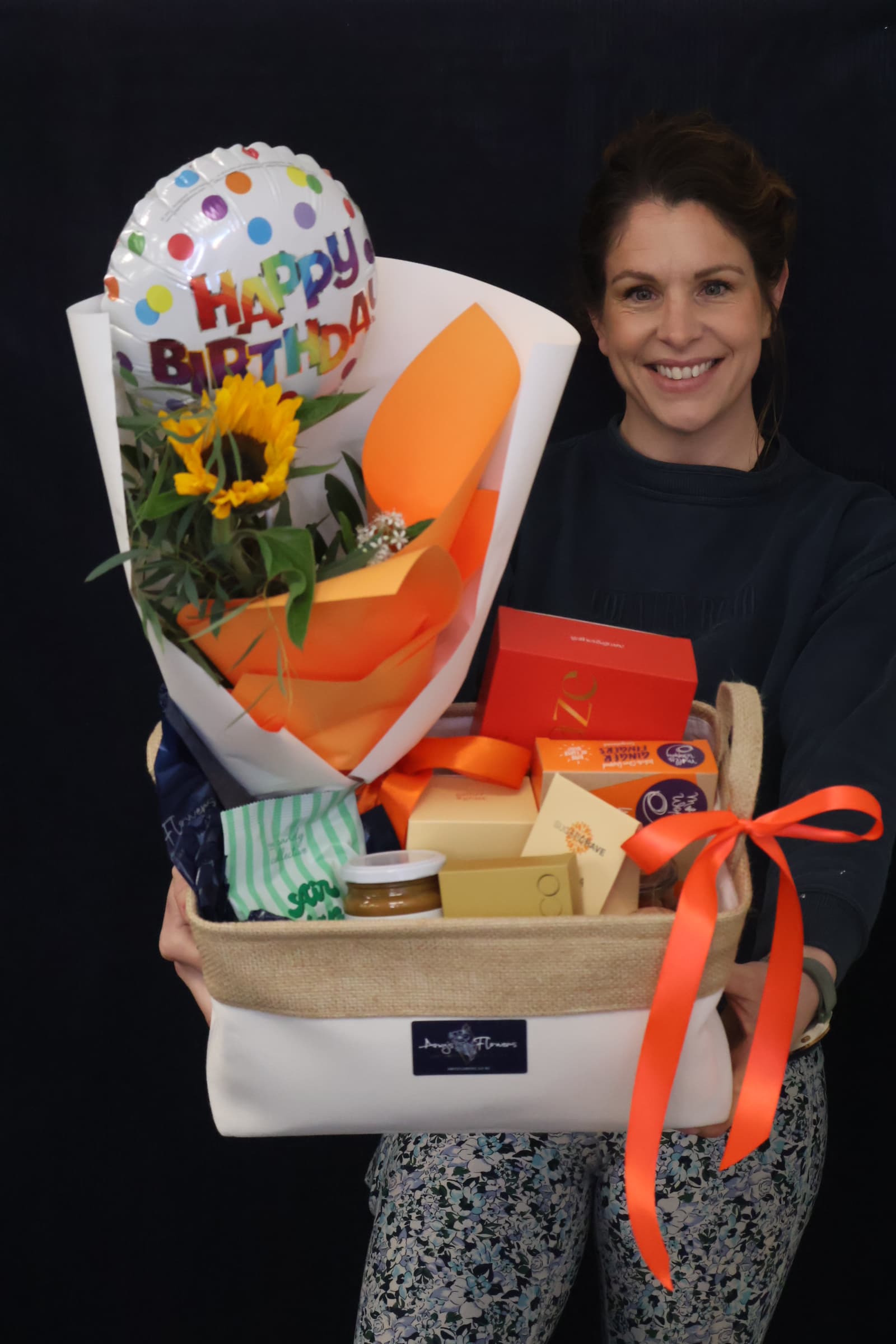 Real Gift Hamper | Get Ya Snack On order made by Amy's Flowers