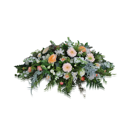 Casket Spray | Vintage Peach