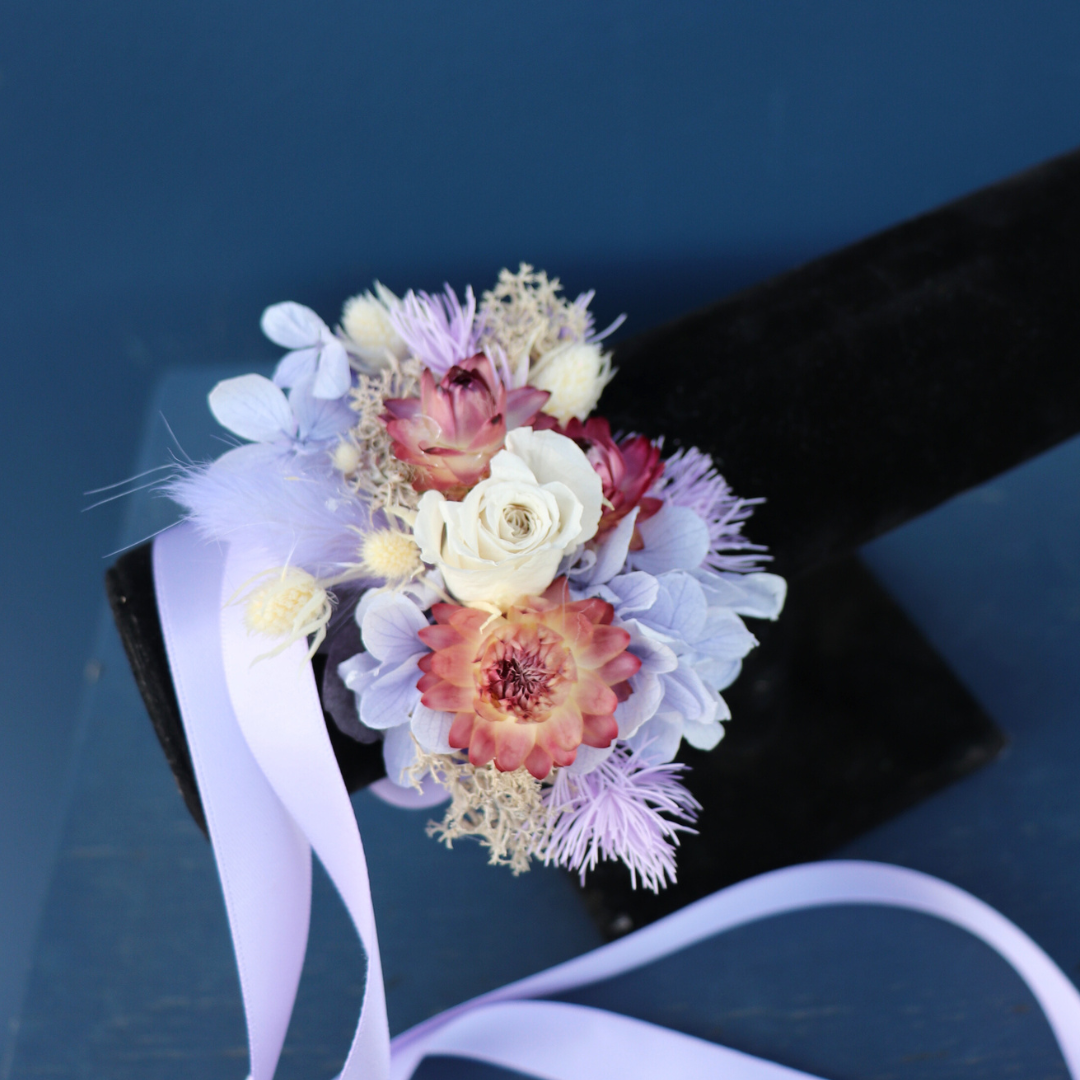 Wrist Corsage Preserved | Dusky Mauve