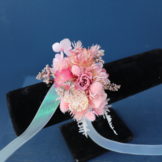 Wrist Corsage Preserved | Blush