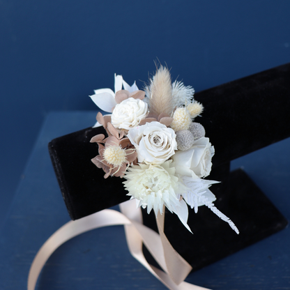 Wrist Corsage Preserved | Ivory Nudes