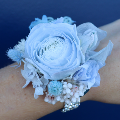 Wrist Corsage Preserved | Powder Blue