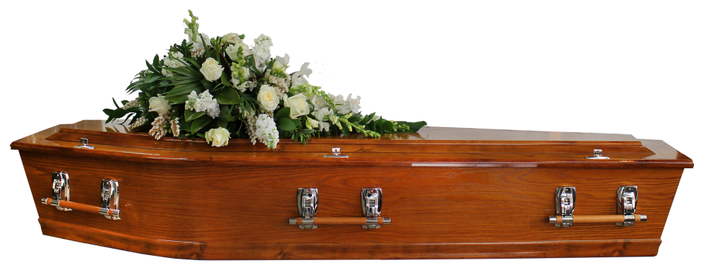 Casket Spray | White and Green