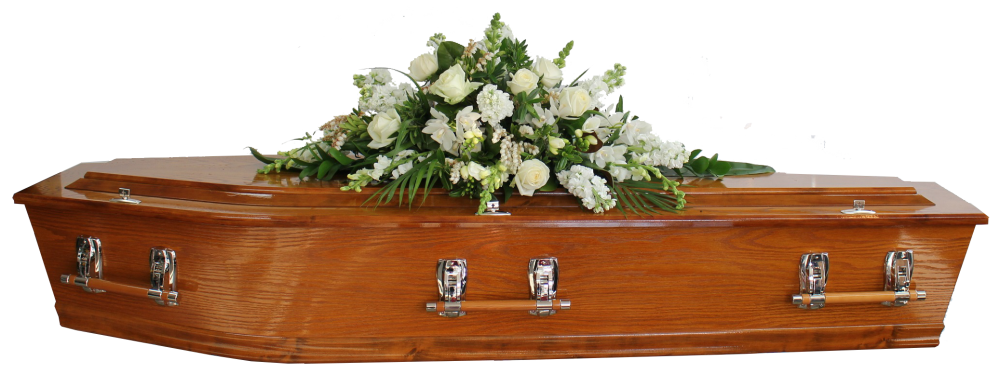 Casket Spray | White and Green
