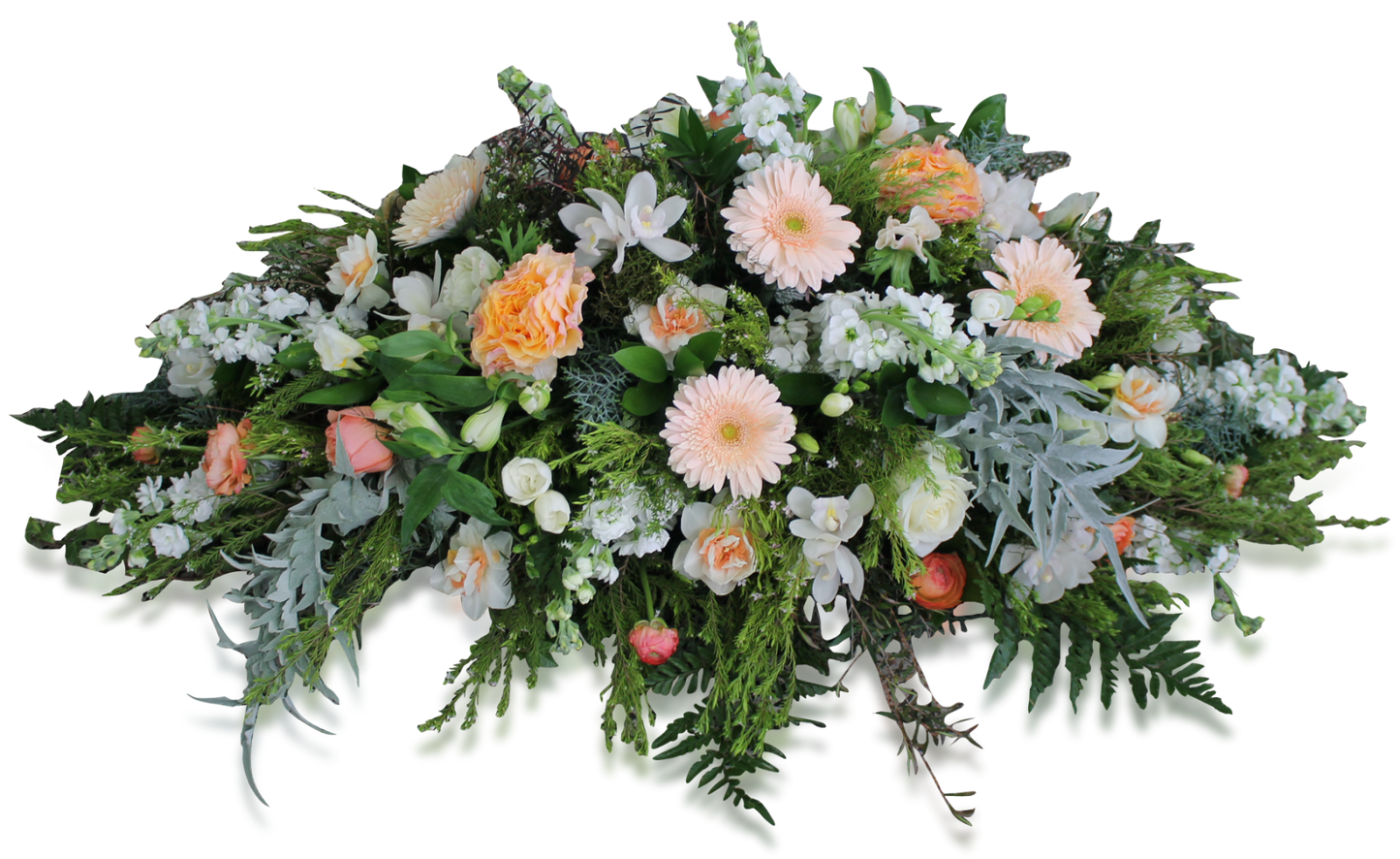 Casket Spray | Vintage Peach