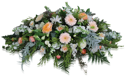 Casket Spray | Vintage Peach