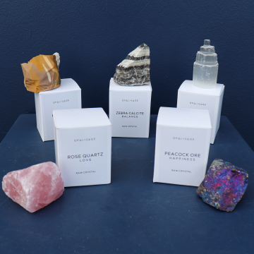 Opal + Sage | Raw Boxed Crystals